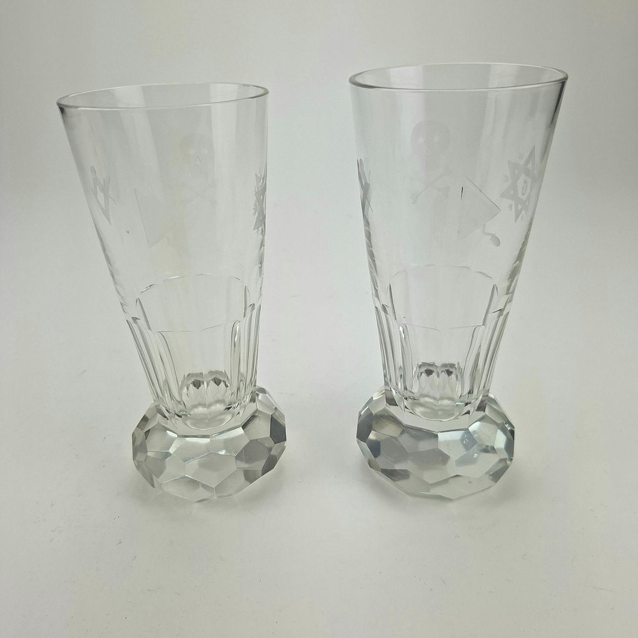 FRIMURARGLAS, 2 st, 1900-tal.