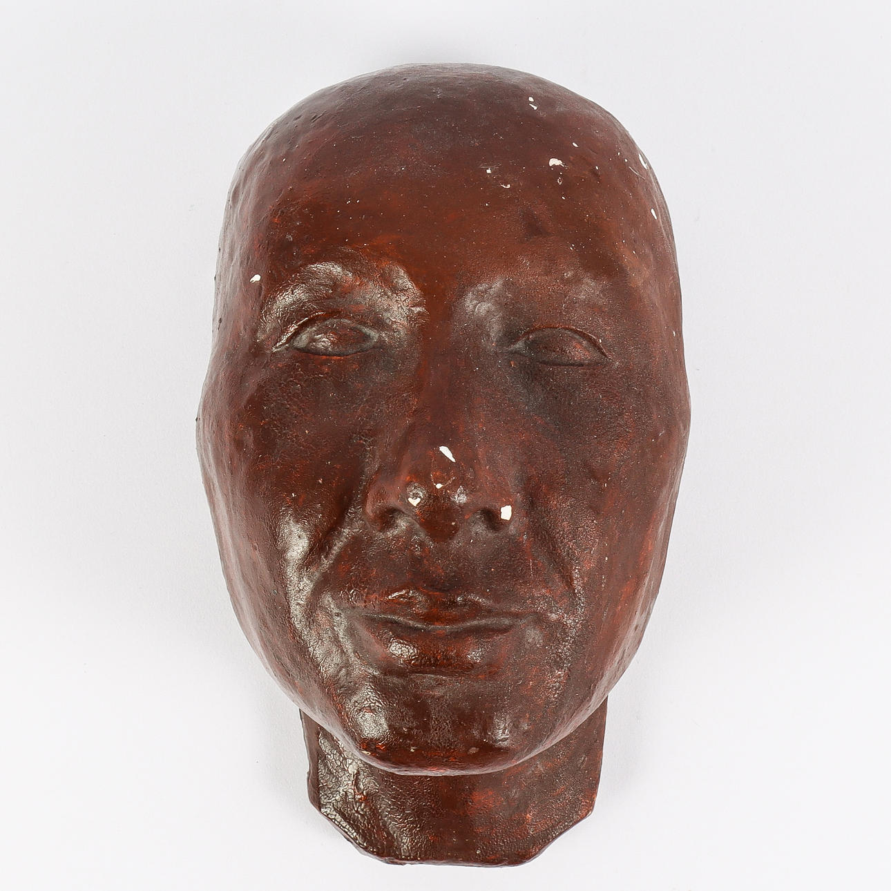 NIKLAS GÖRAN. Plaster mask, signed, 1941.
