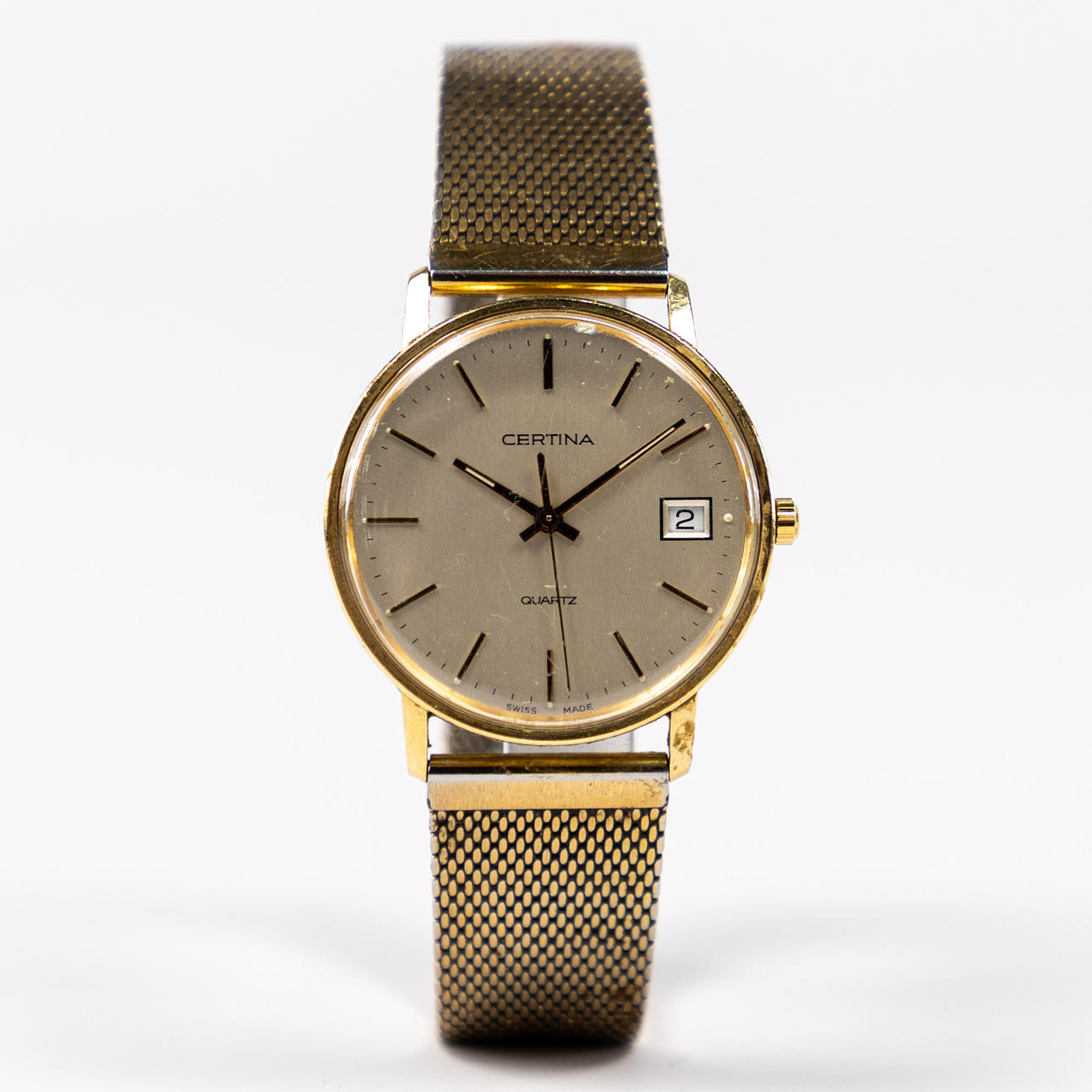 CERTINA, 33.5 mm, 18k gold.
