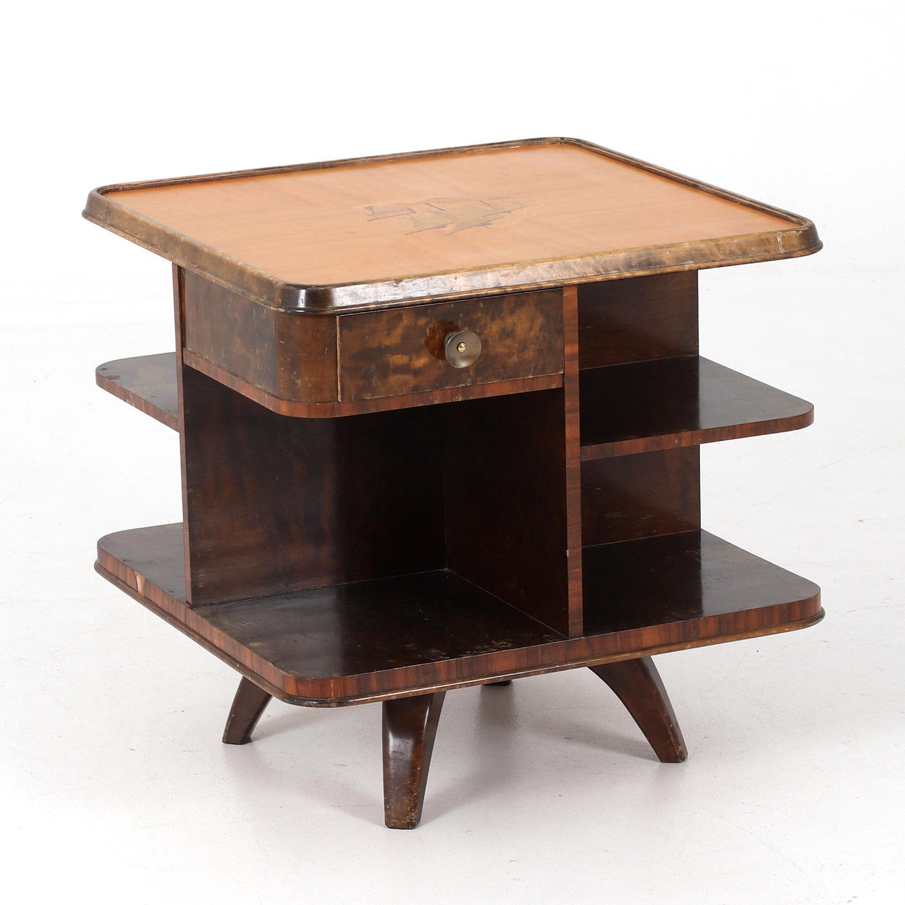 An art deco smoking table, 1930s/40s.