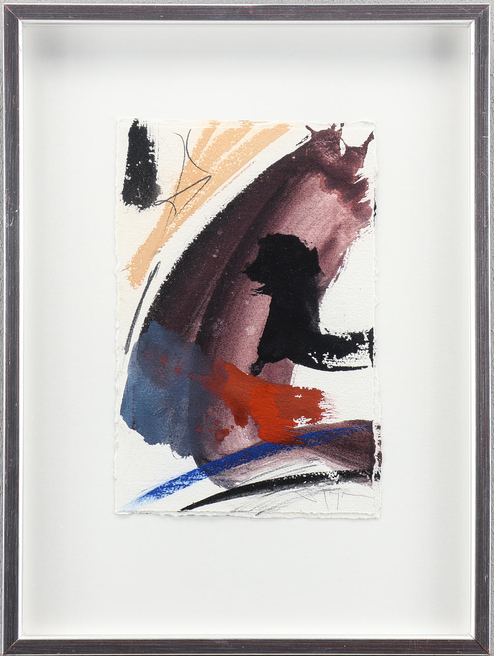LARS SJÖGREN. Mixed media, signed.
