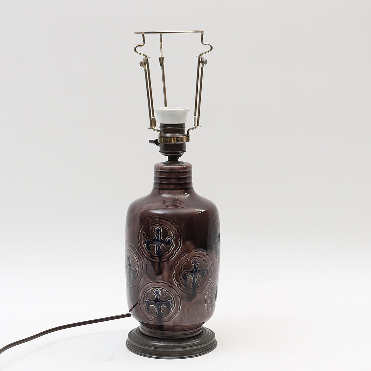 A table lamp, Art Nouveau, probably Rörstrand.