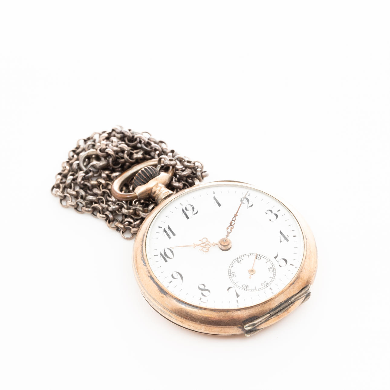 POCKET WATCH, Silver.