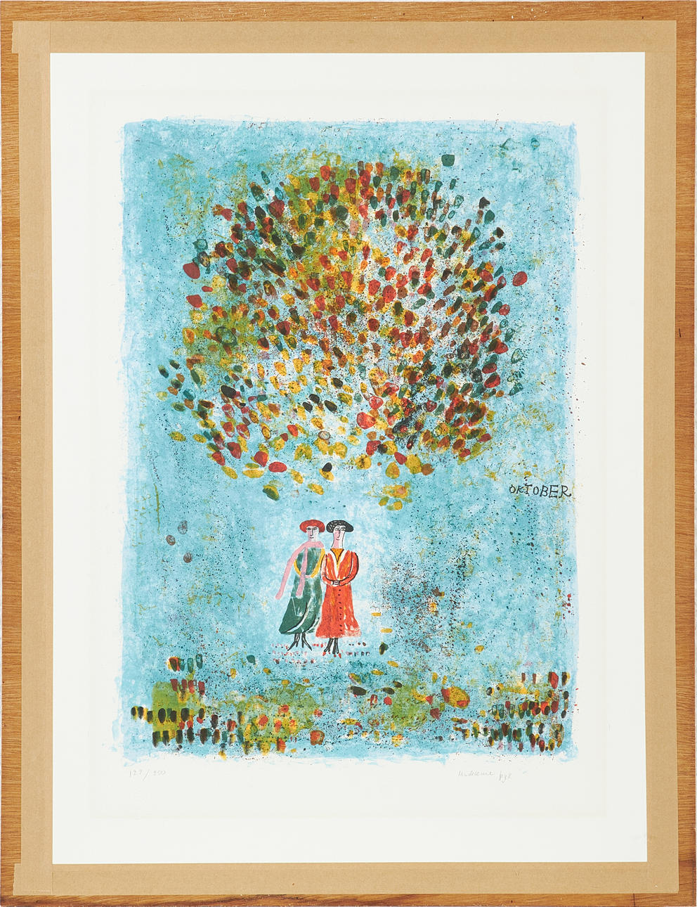 MADELEINE PYK. “October”, lithograph, signed, numbered 127/250.