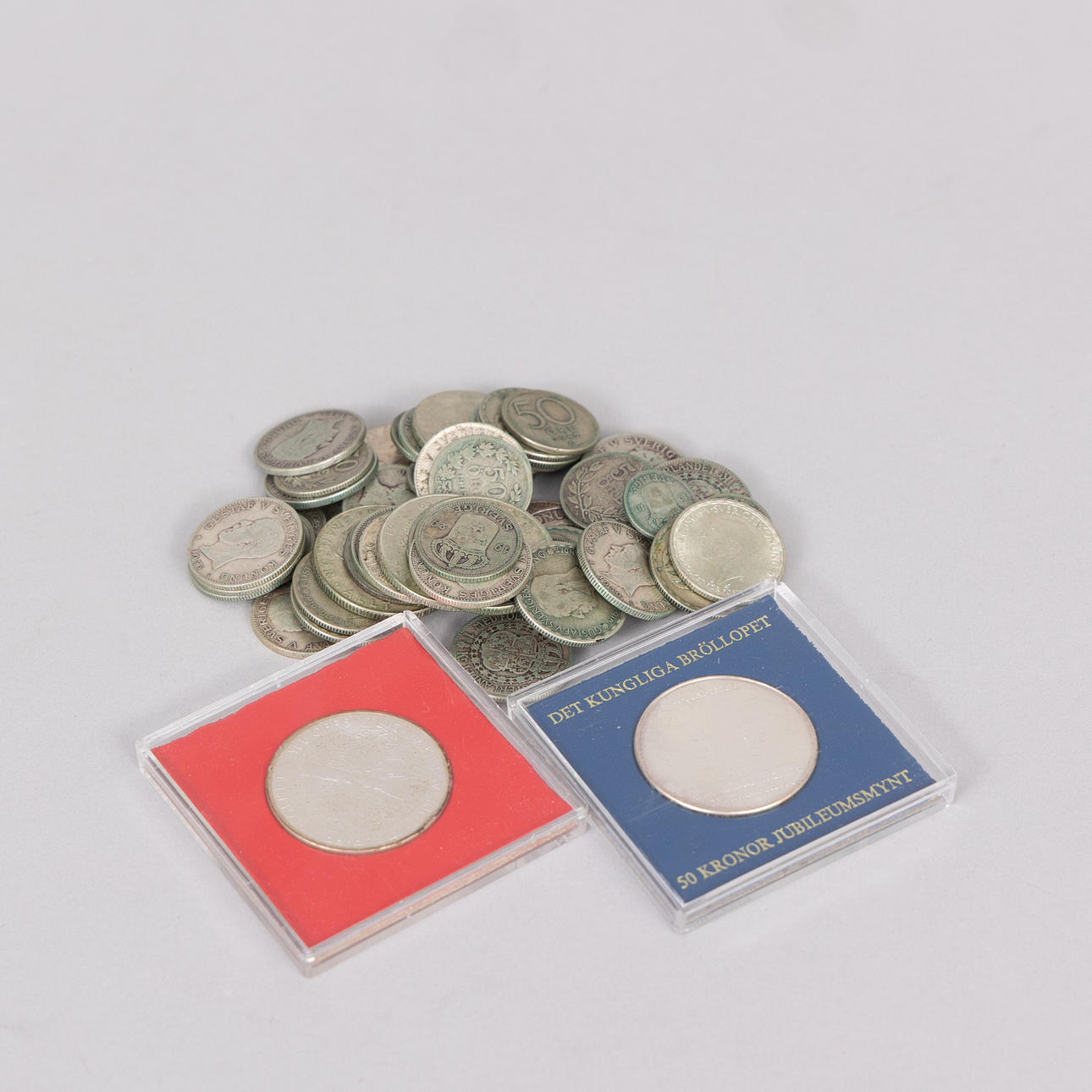 SWEDISH SILVER COINS.