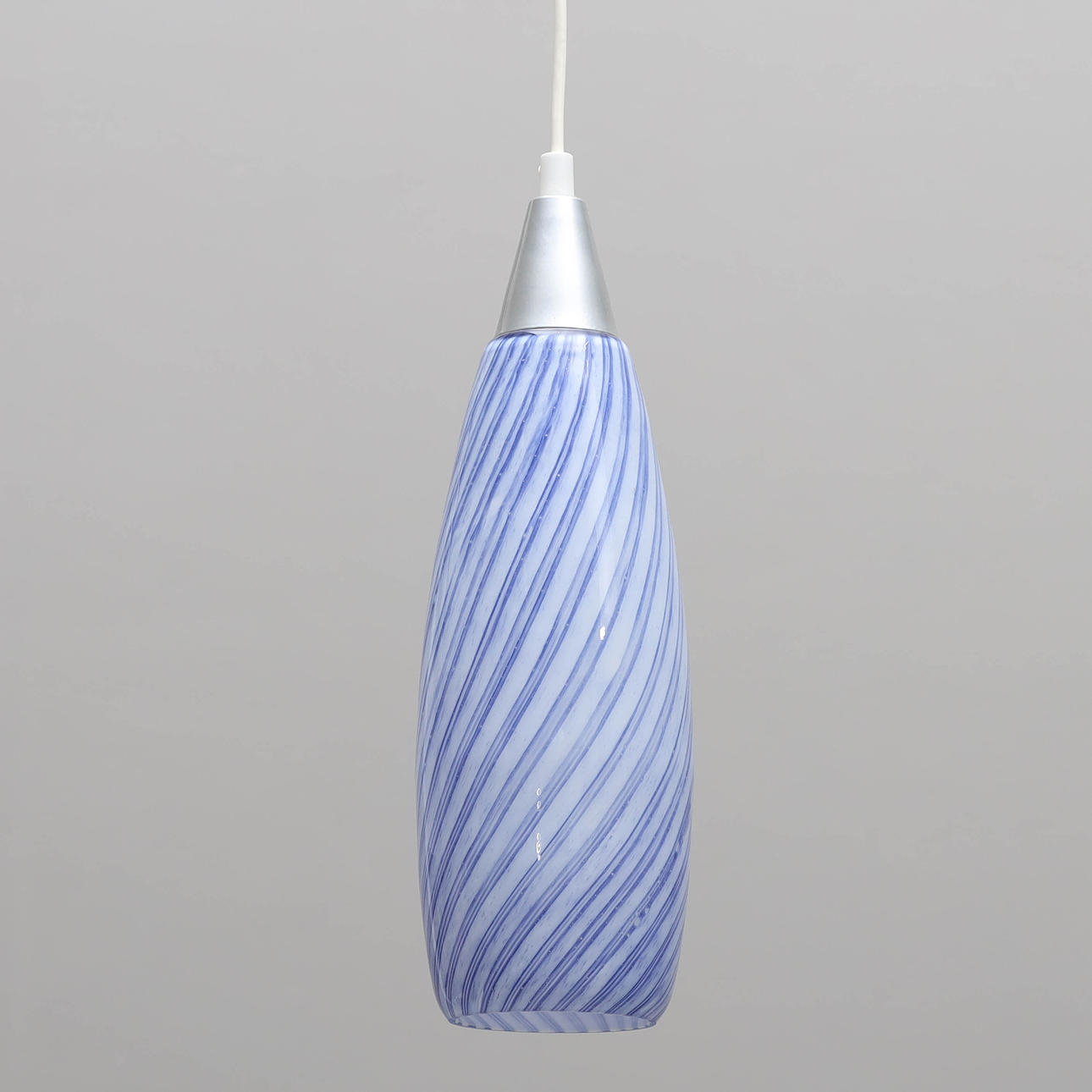 A stained glass ceiling lamp, 20th century.