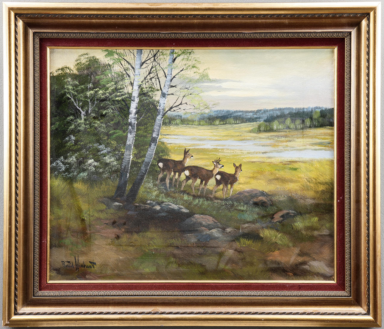 BERTIL WIDBRANDT. Oil on canvas, signed.