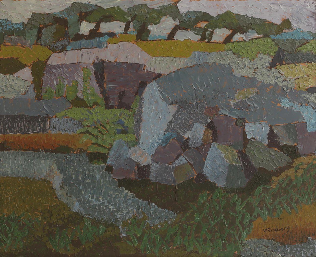 VIKING FORSBERG. Oil on panel, signed.