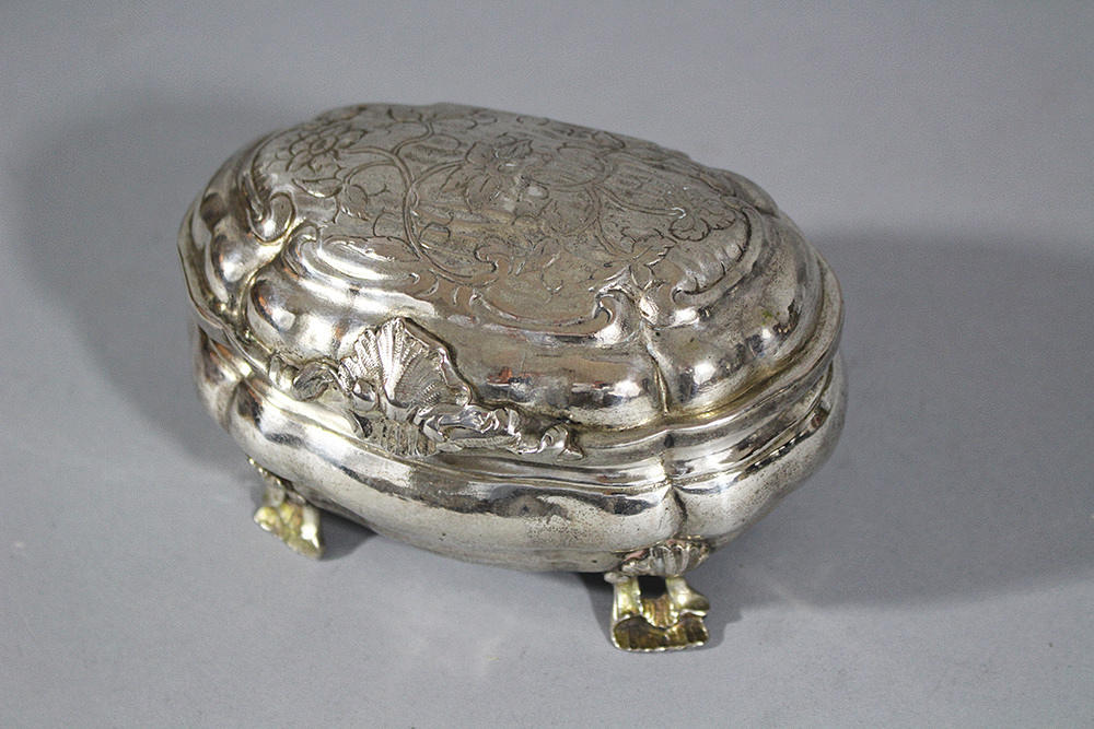 BAROCK SILVER SOCKERSKÅL.