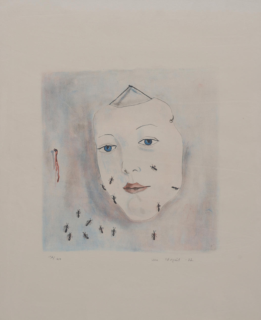 LENA CRONQVIST. LITHOGRAPH, SIGNED, NUMBERED 130/210 AND DATED 1977.