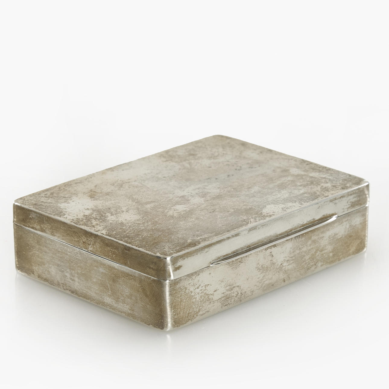 GEBR FRIEDLÄNDER, a silver case, gilt inside 20th century.