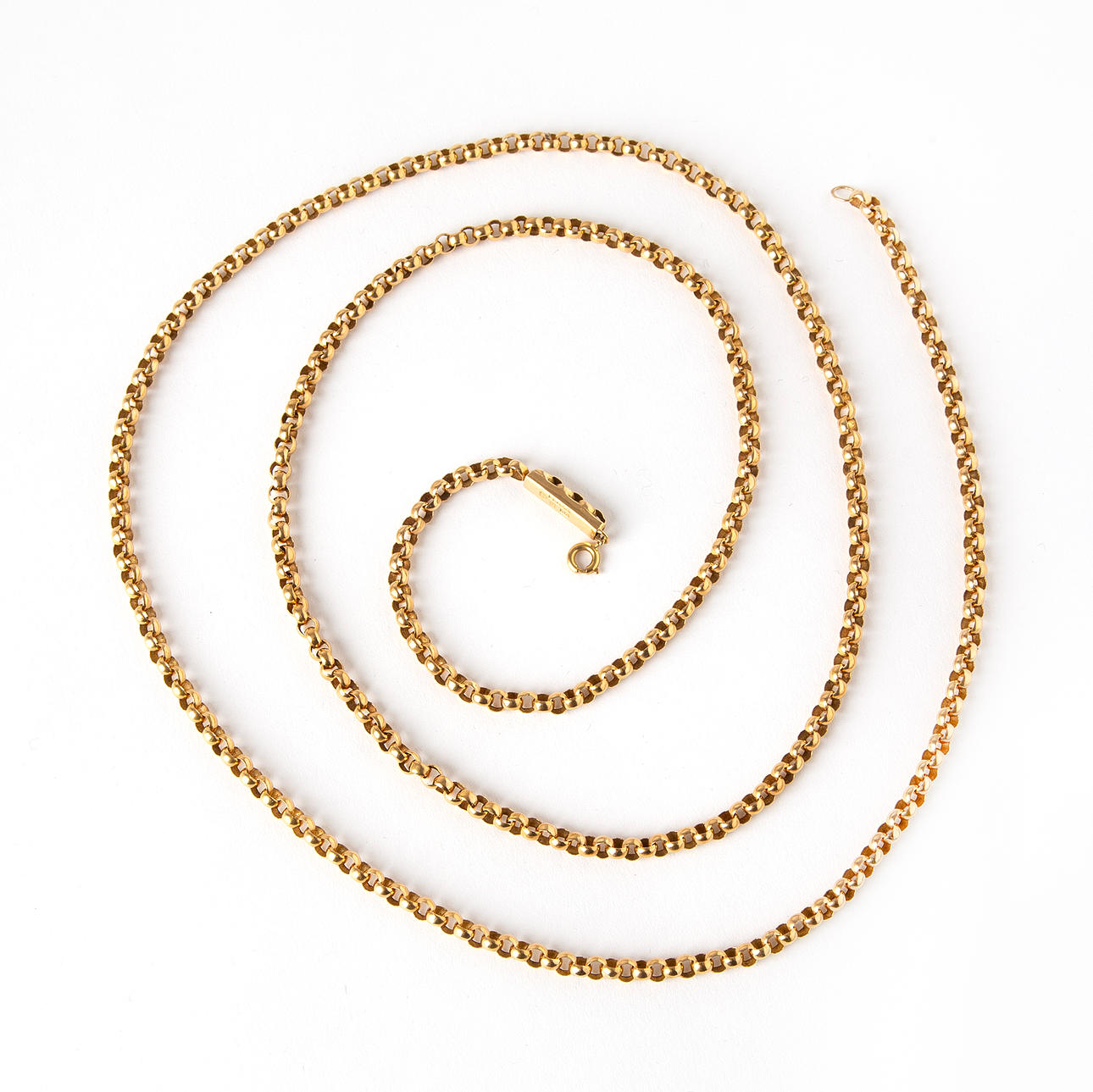 A watch chain, 18K gold, 1925.