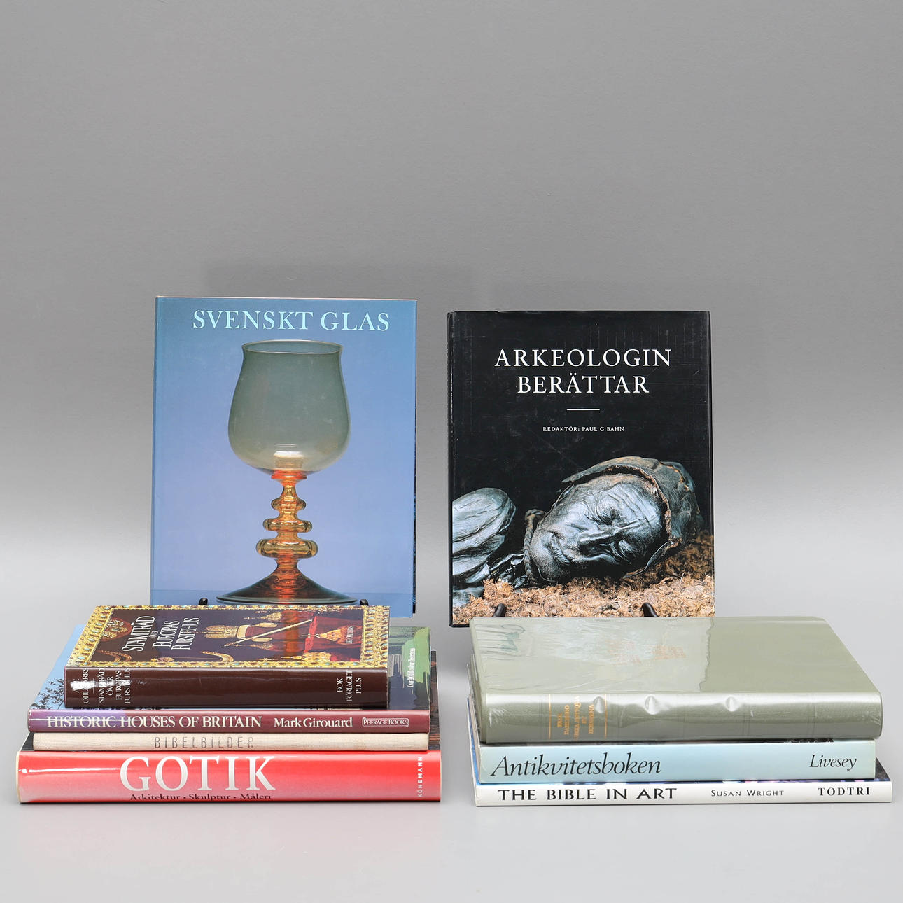 SAMLING BÖCKER, 9 st, konst och historia.