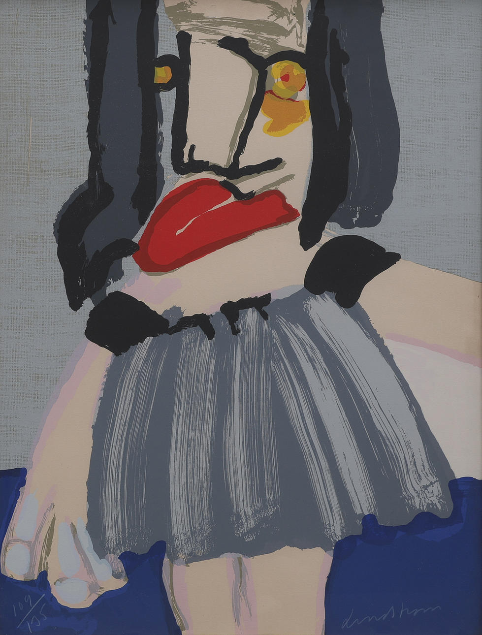 BENGT LINDSTRÖM. LITHOGRAPH, “LA DANSEUSE”, SIGNED AND NUMBERED 109/135.