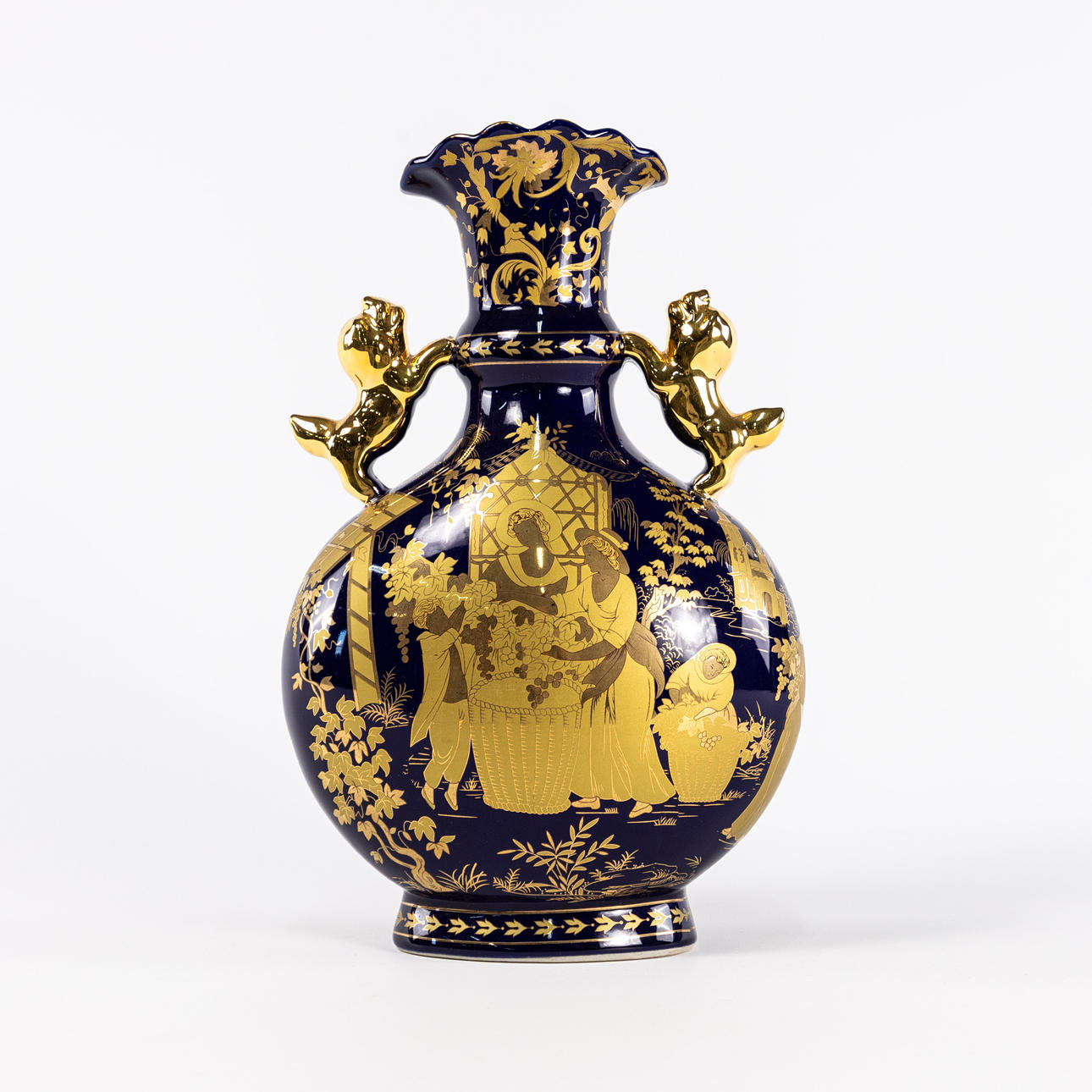 HÄNKELVAS, Koboltblå, 1900-tal, Kina.