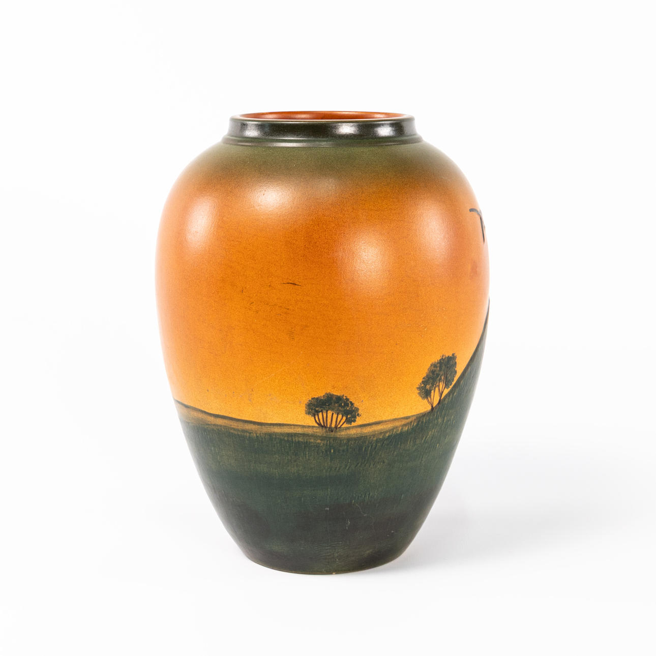 A ceramic vase, P. Ipsens Enke, Denmark, height 24 cm.