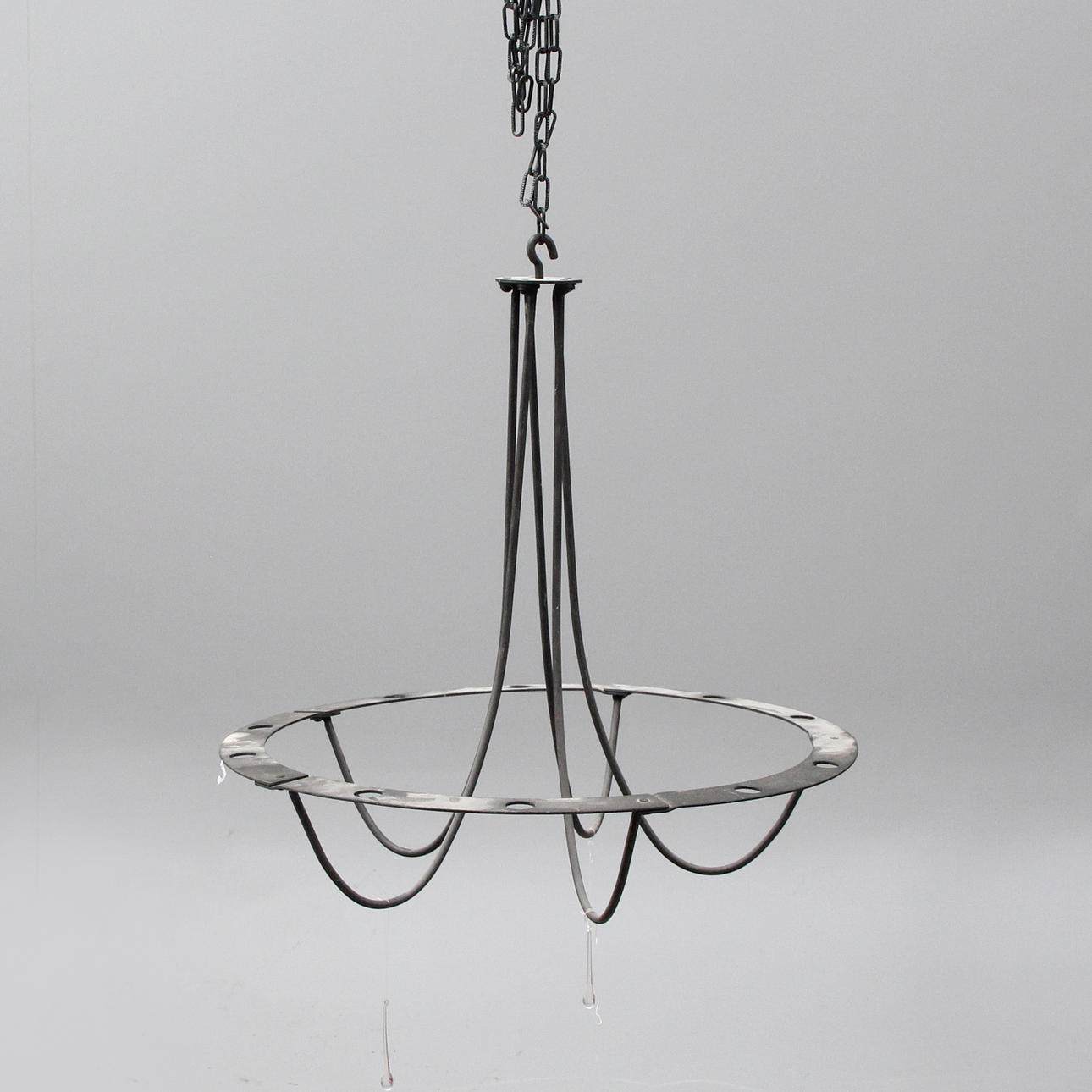A CHANDELIER, iron.
