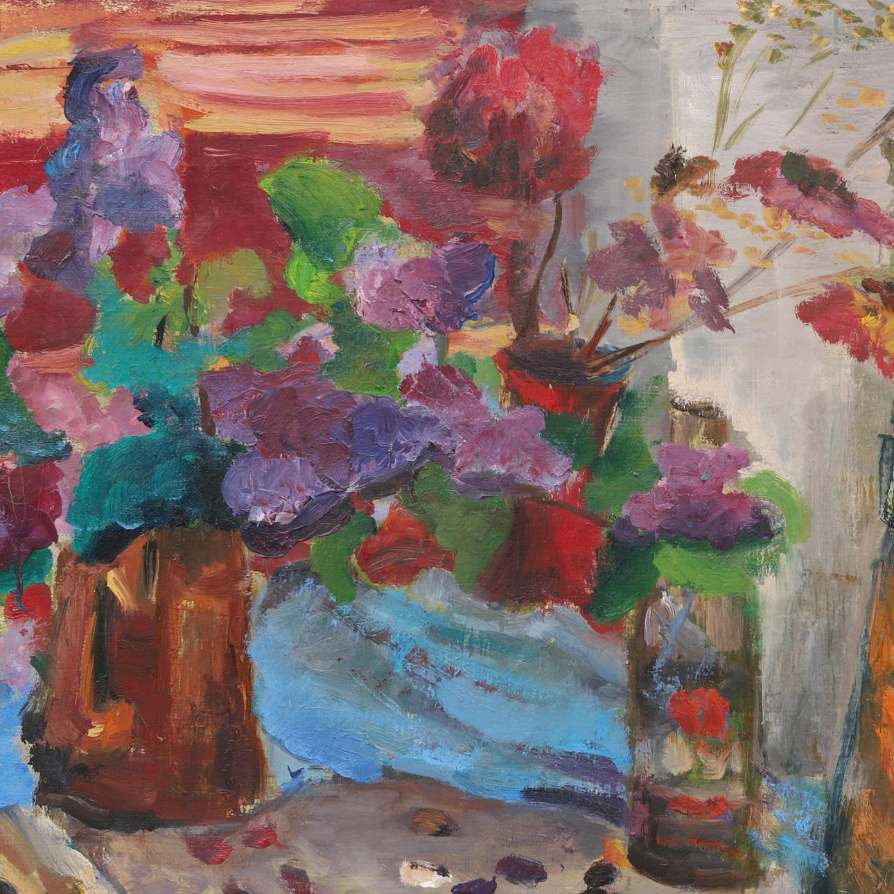 UNIDENTIFIED ARTIST, oil on canvas, signed and dated.