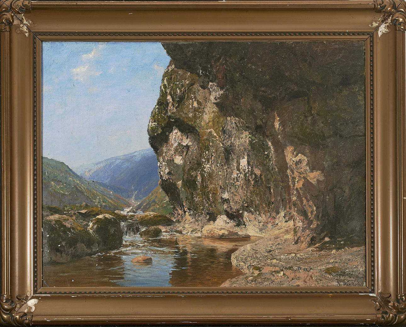 JULIUS WENTSCHER. Nordisches Flusstal.