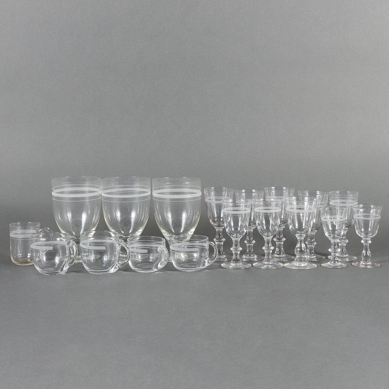 GLAS 18 stycken, Rydbergsslipning.