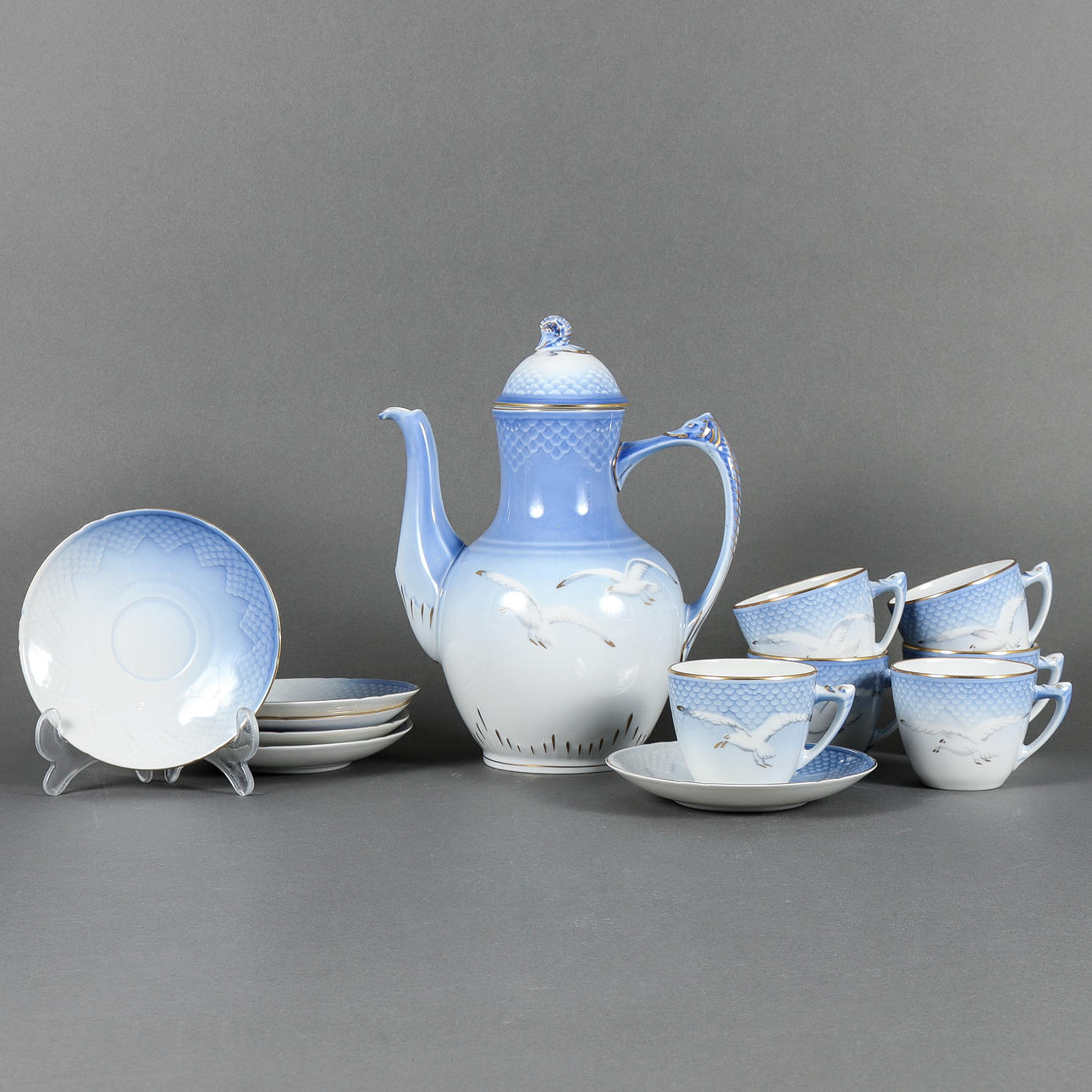 Coffee set Bing & Gröndahl, The Seagull.