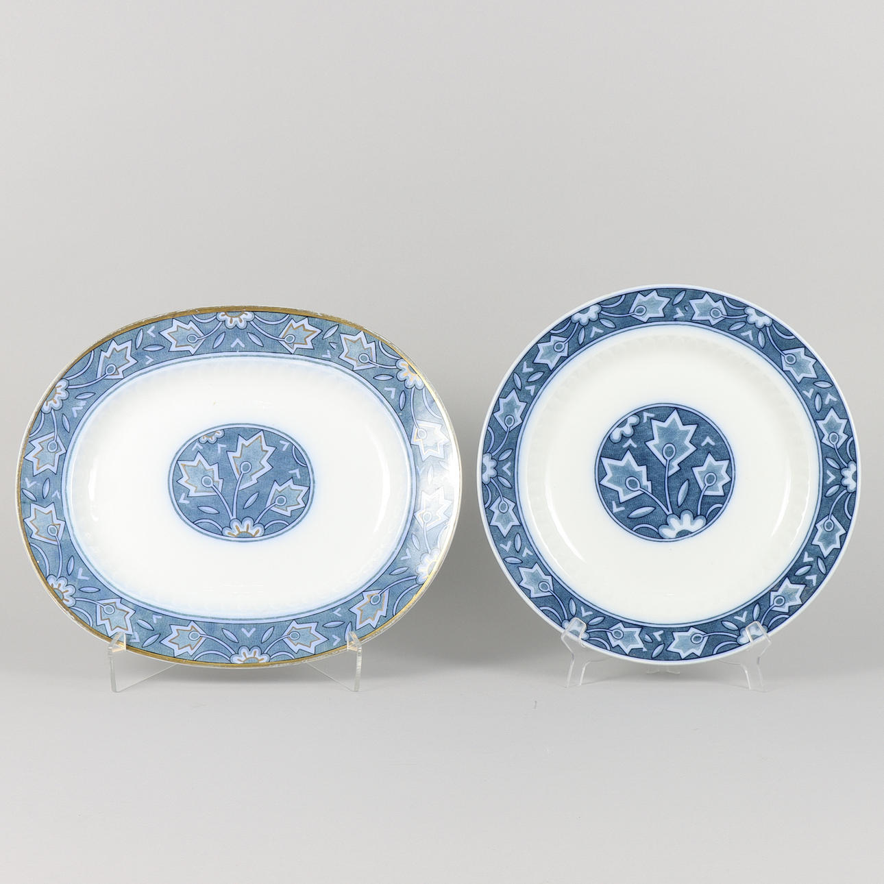 SERVING DISH 2 pieces Gustafsberg Safir.