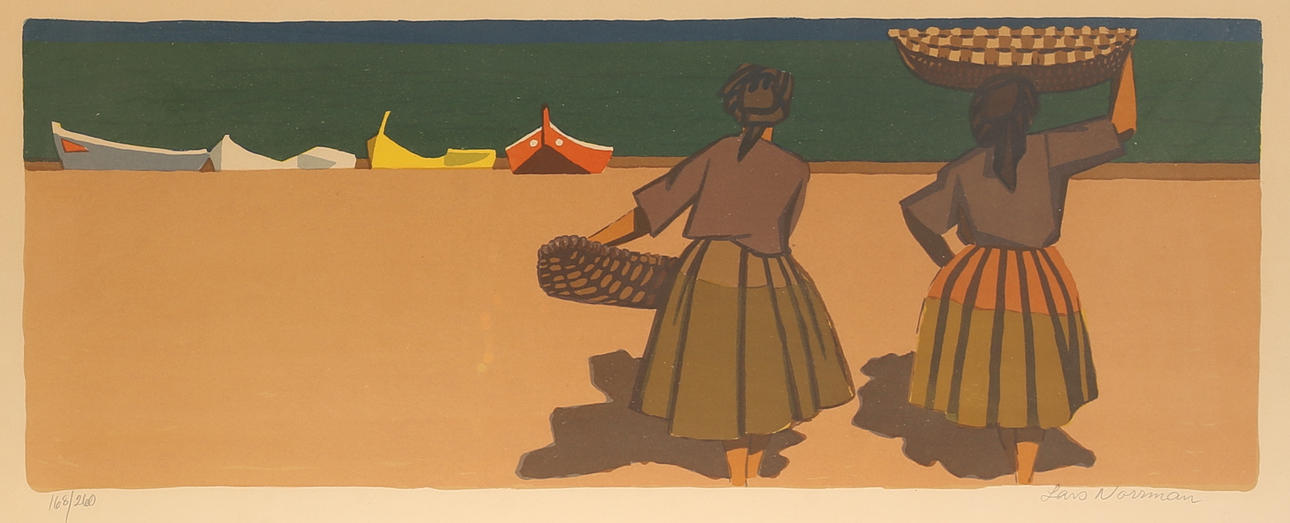 LARS NORRMAN. Lithograph in colours, signed, 168/260.