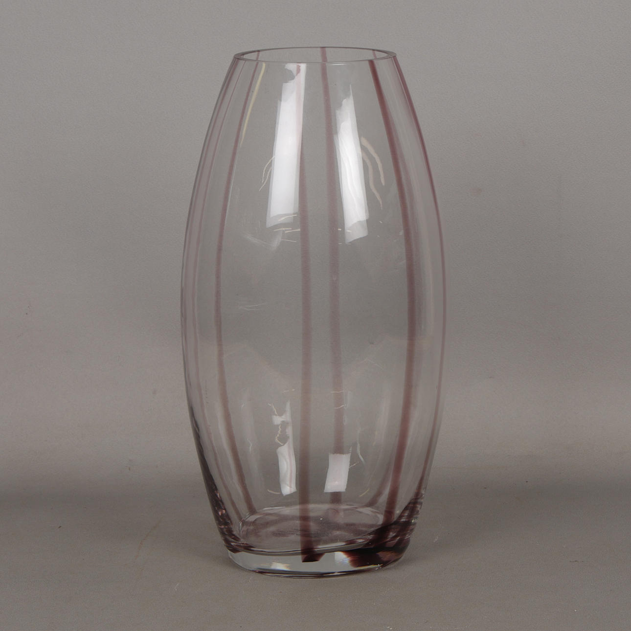 ATTRIBUTED TO CAITHNESS, A GLASS OVOID VASE.
