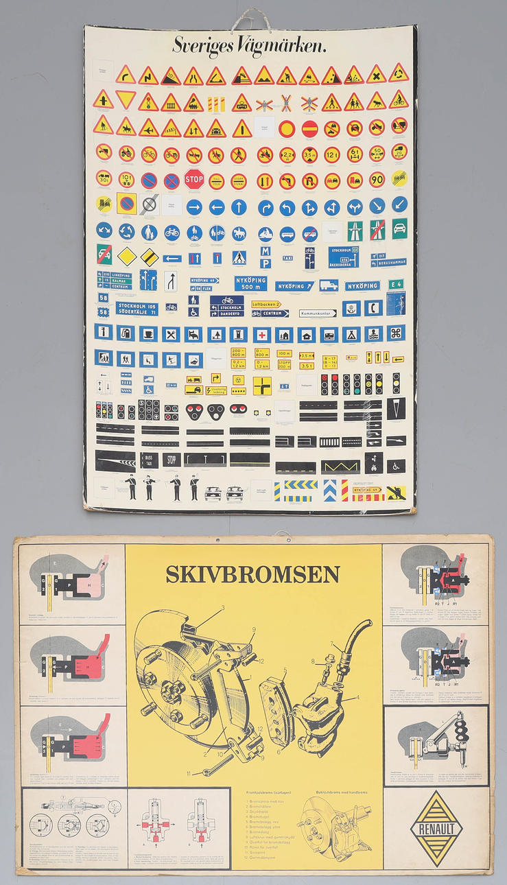 Planches, 2 pieces, cars.