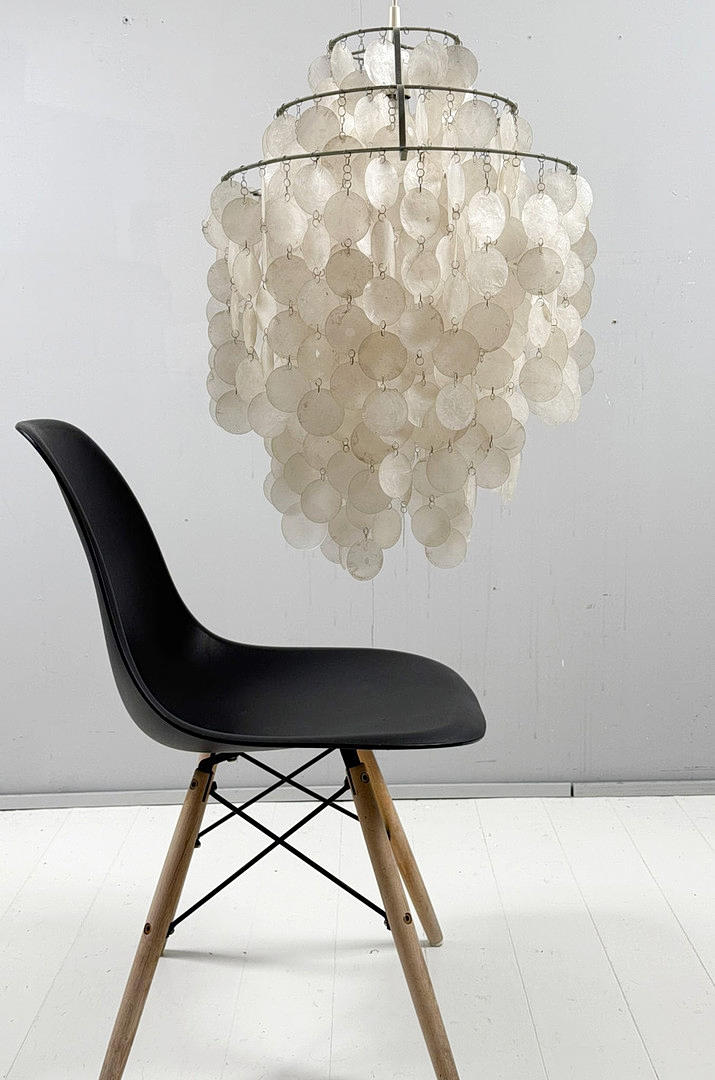 VERNER PANTON. pendant lamp/ceiling lamp, shell, model: 'Fun', 1960s.