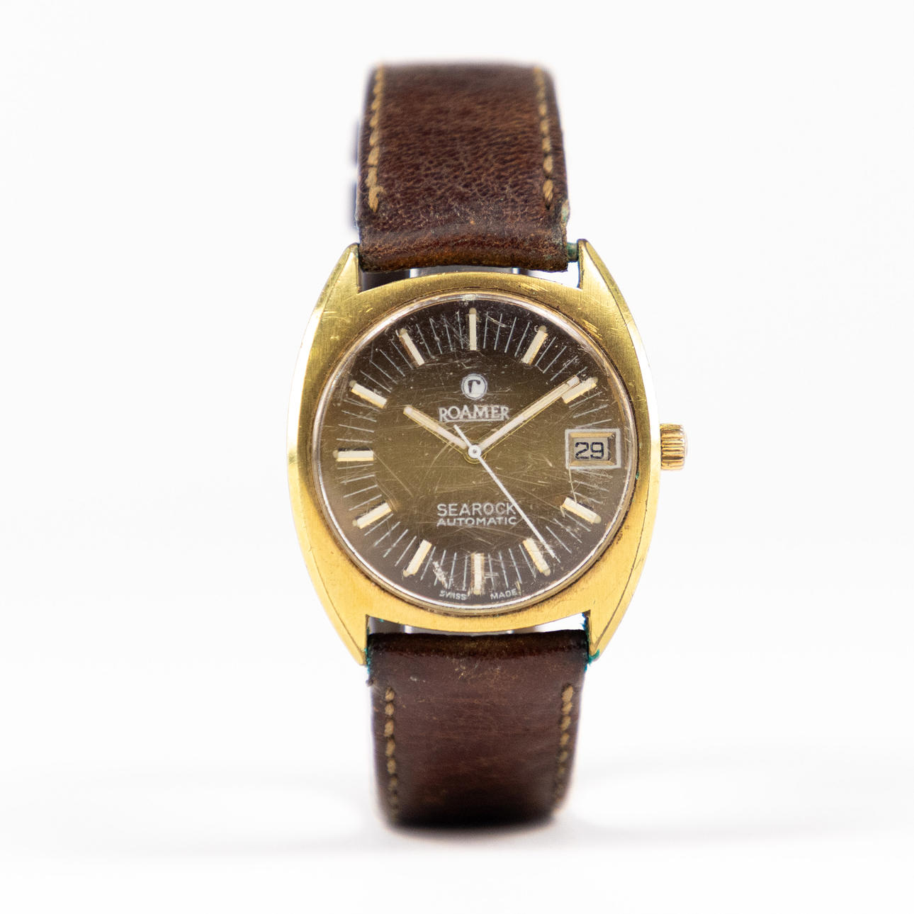 ROAMER Searock Automatic, 37 mm, gold plated, 70s.