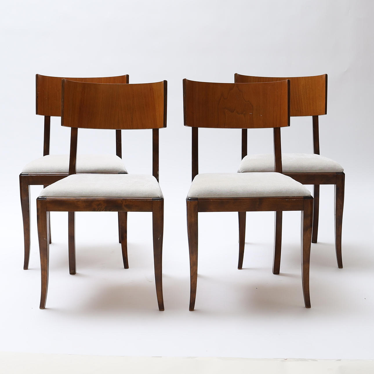 Four Swedish modern chairs, 1940s.