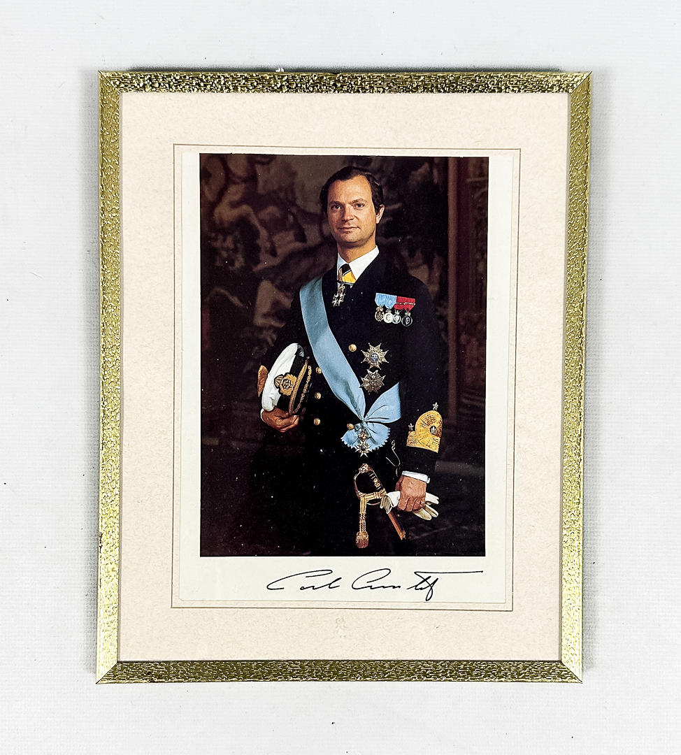ROYAL PRINT, Carl XVI Gustaf, signed.