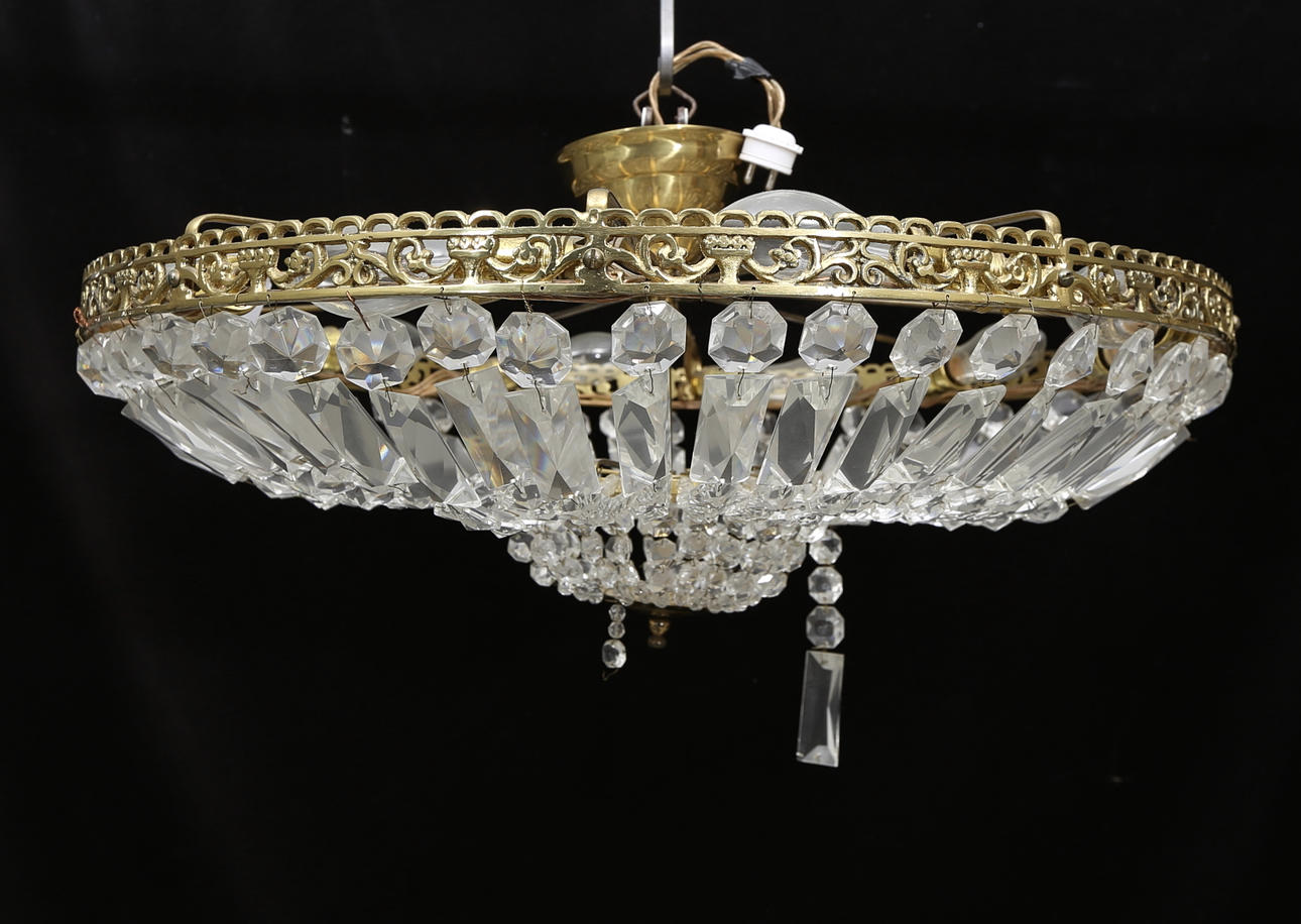 TAKPLAFOND, 1900-tal, diameter ca. 56 cm.