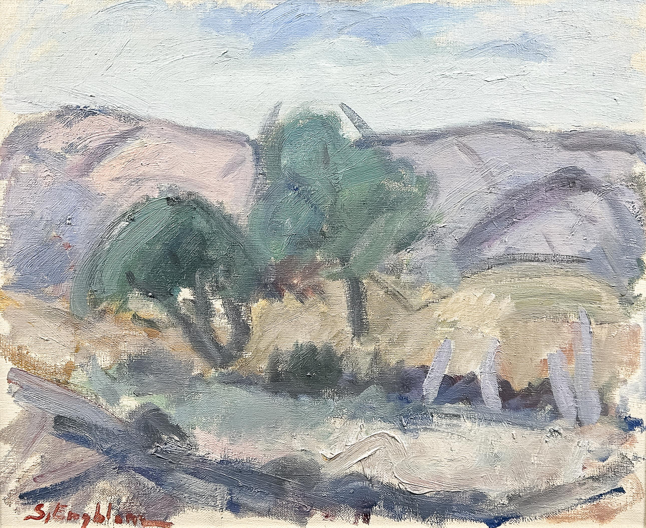 SVEN ENGBLOM. OIL ON CANVAS, signed.