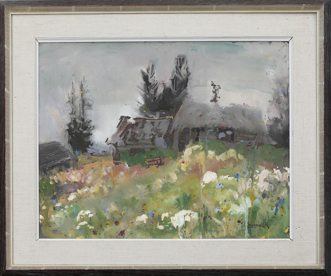 SIGURD BERNHOLM. Oil on panel, signed.