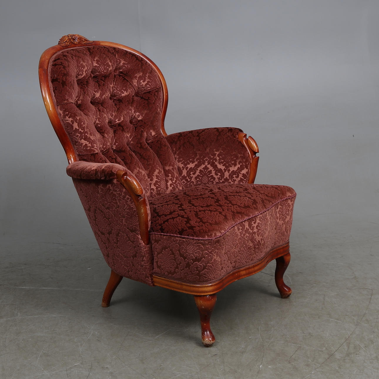 FÅTÖLJ, nyrokoko stil, 1900-tal.