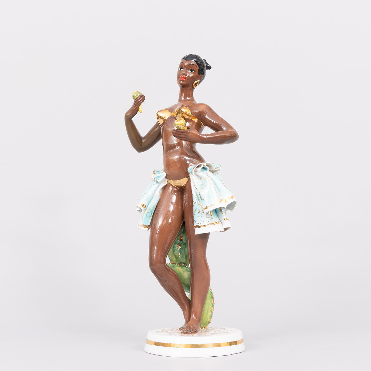 FIGURIN, porslin, Italien 1900-tal.