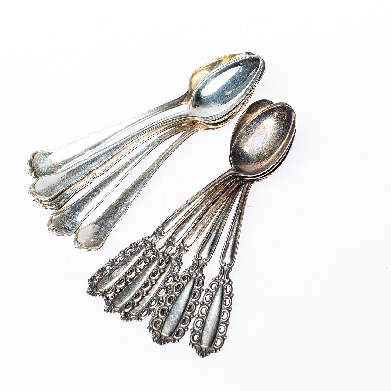 COFFEE SPOONS, one lot silver approx. 140g.
