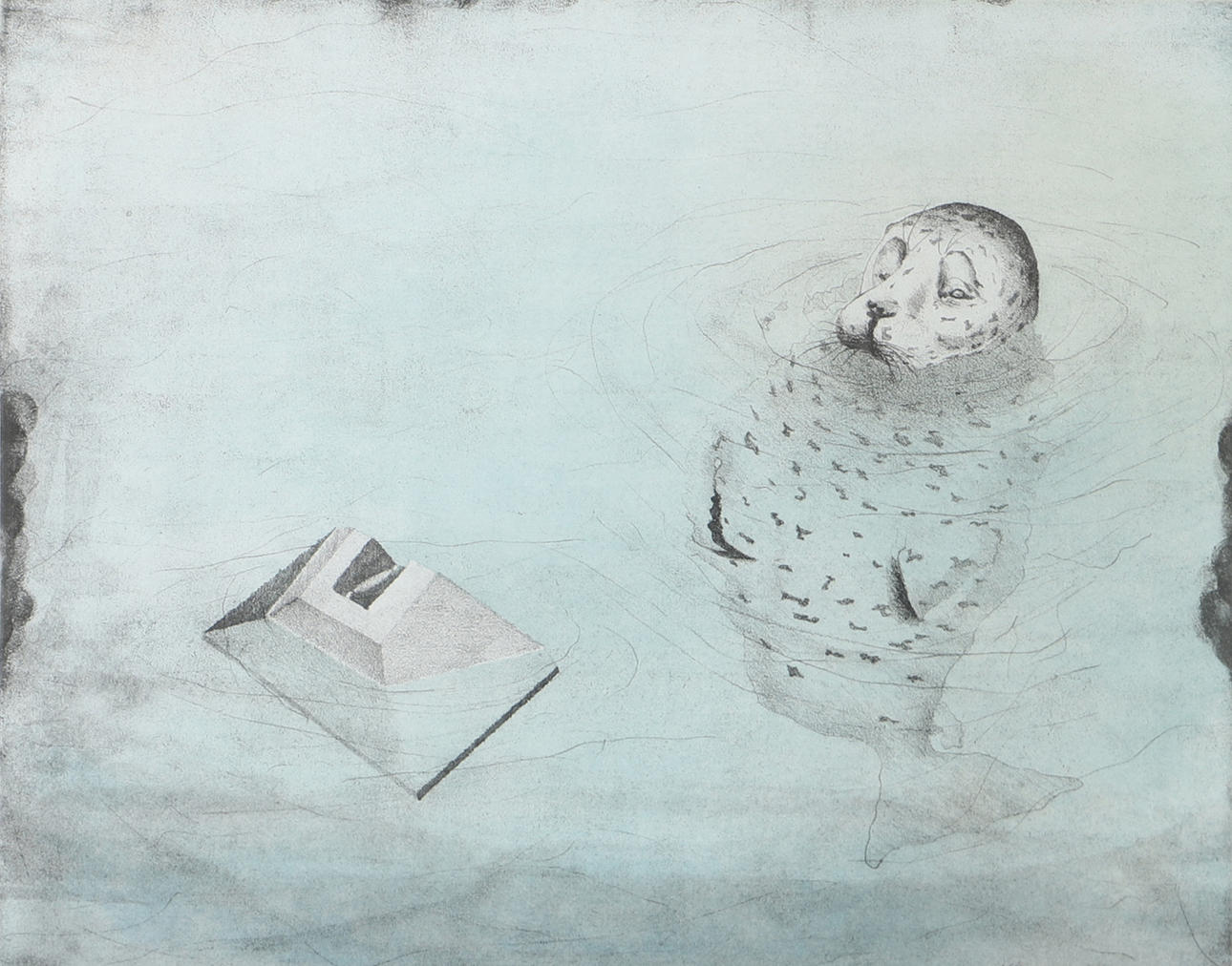 JAN DAHLGREN. "Let it be", etsning, signerad J. Dahlgren.