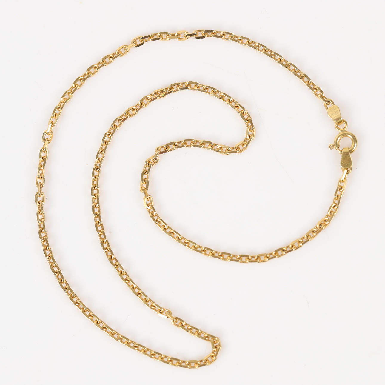 NECKLACE, anchor chain, 18 K gold.