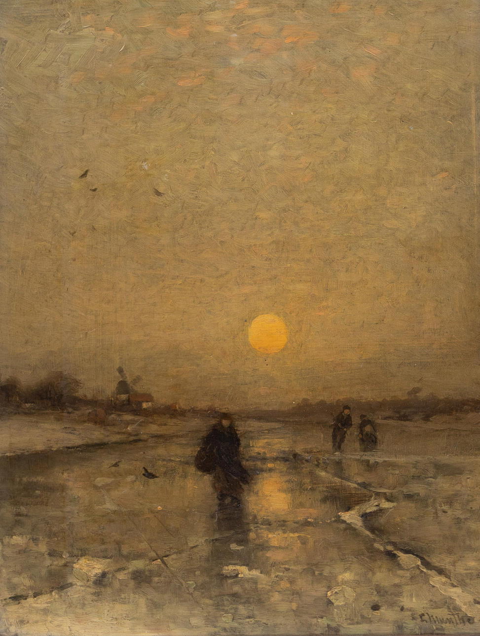 LUDVIG MUNTHE. Oil on panel, signed.