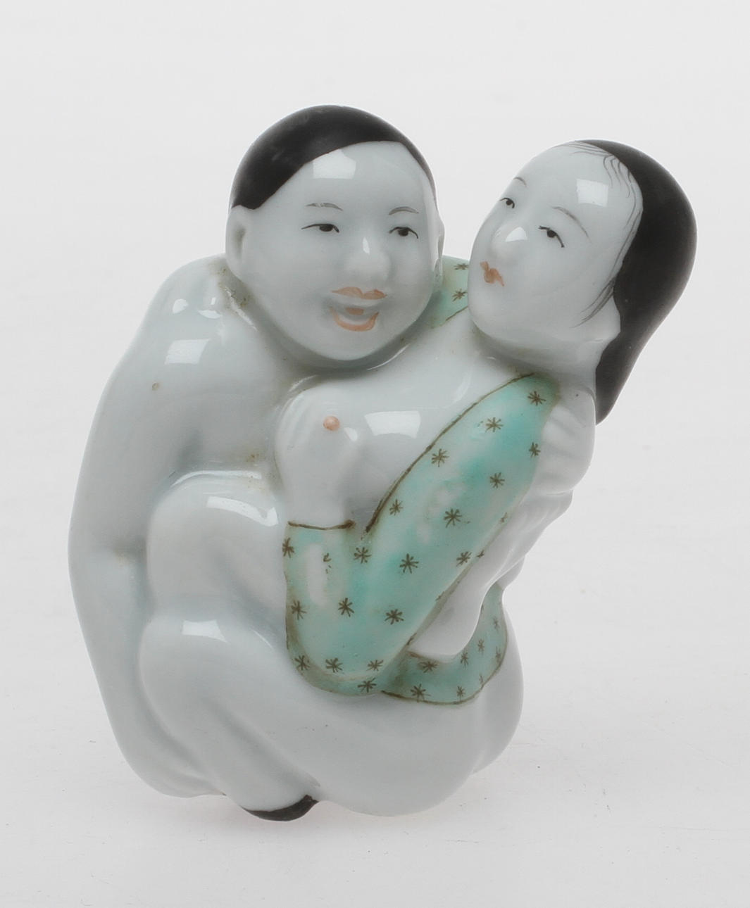 FIGURIN, Erotiskt par, porslin, Kina.