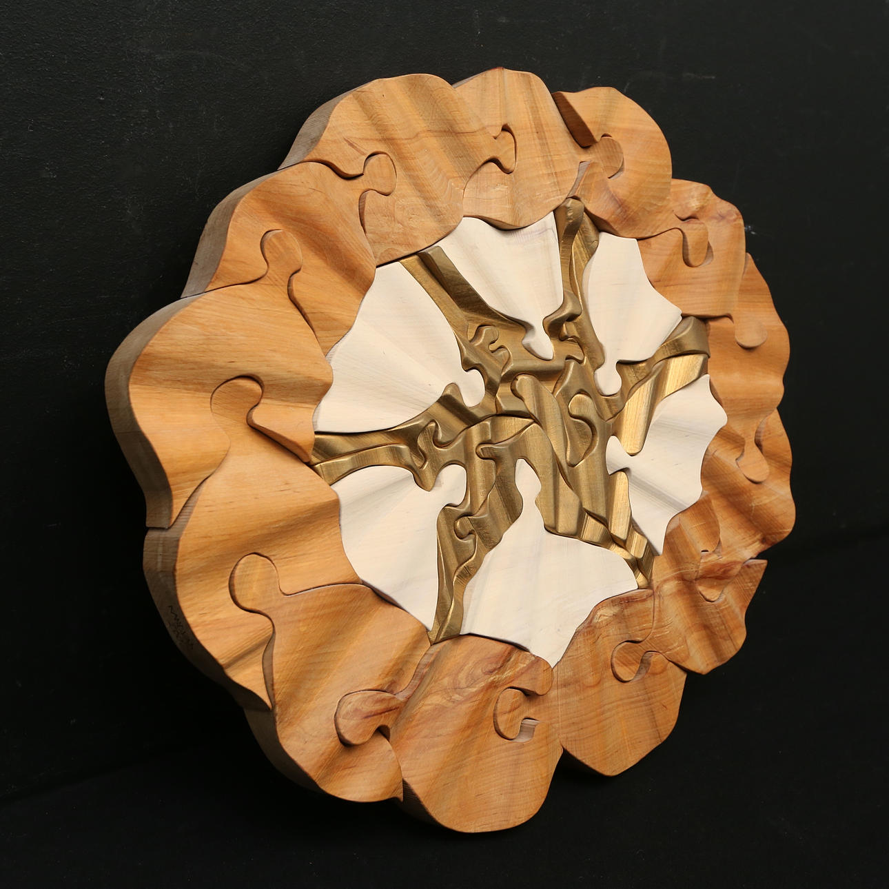 GUNNAR KANEVAD. wall relief, signed and dated 2002.