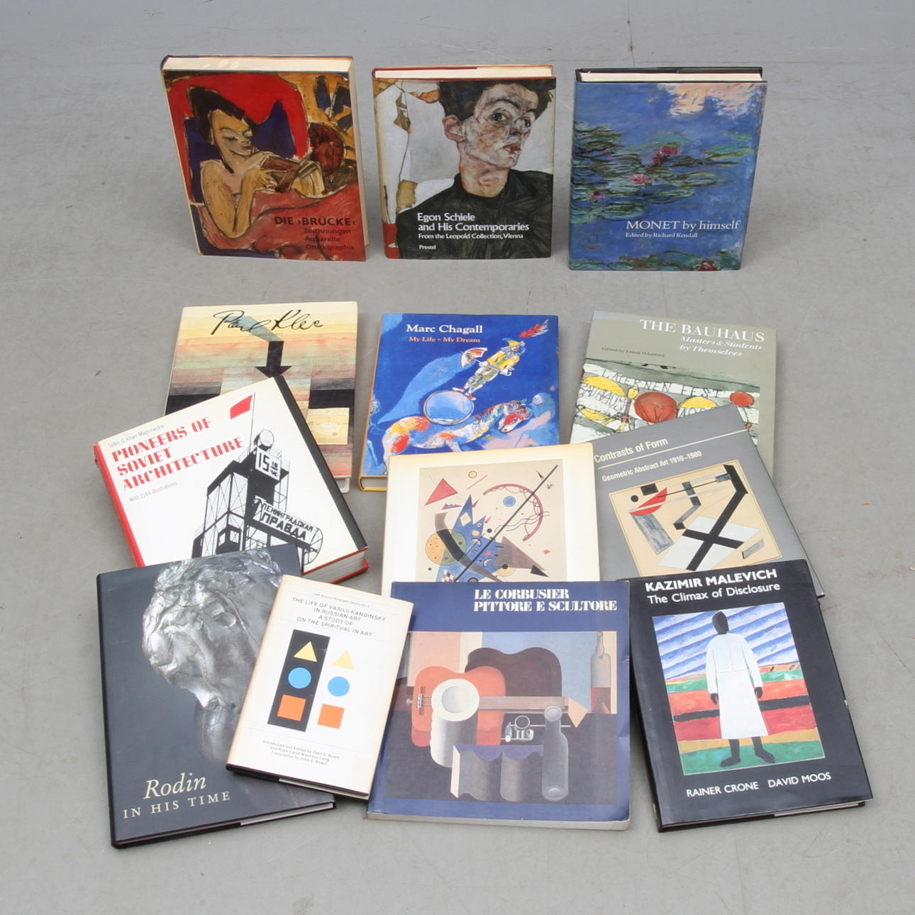 KONSTBÖCKER, 13 volymer, bl.a. om arkitektur och modern konst.