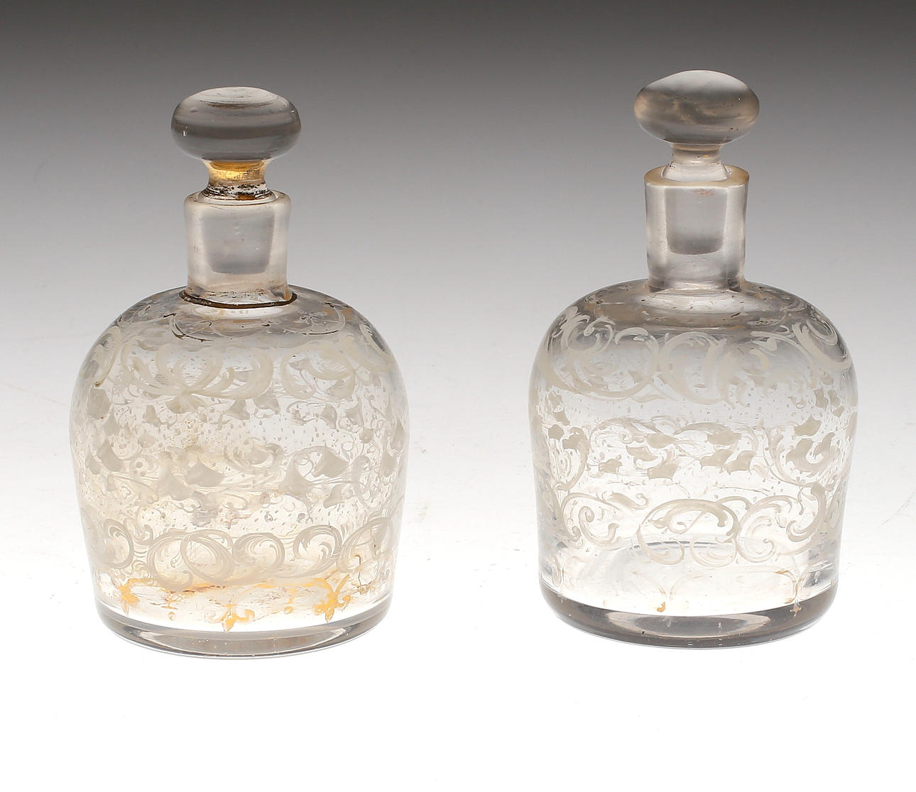 FLAKONGER, 2 st, 1800-/1900-tal.