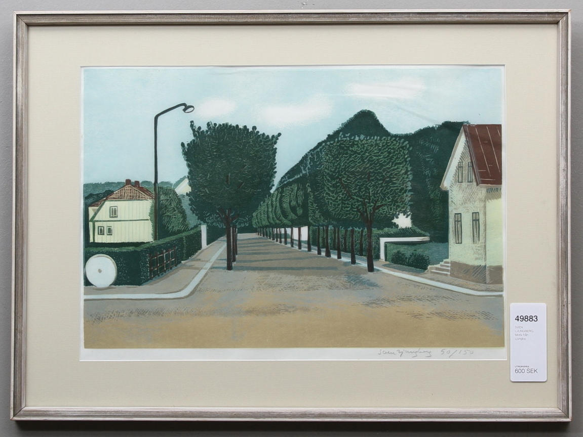 SVEN LJUNGBERG. Motiv från Ljungby.