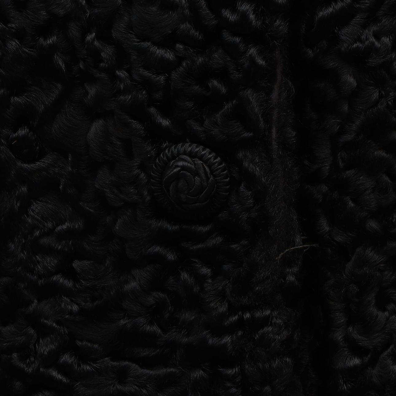 FUR COAT, black Persian fur.