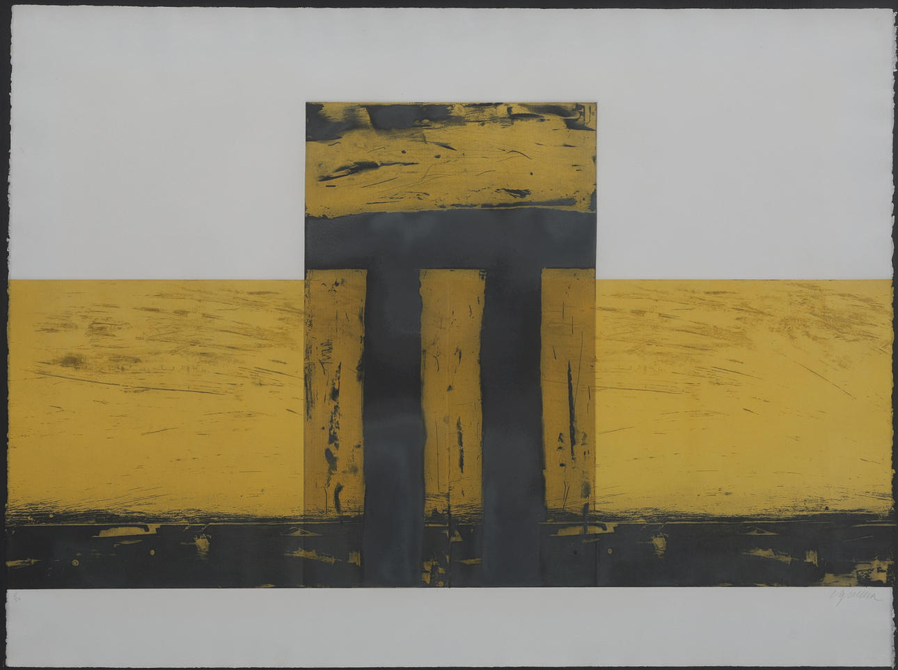 CRISTOS GIANAKOS 1934-. ETCHING, SIGNED AND NUMBERED 4/30.