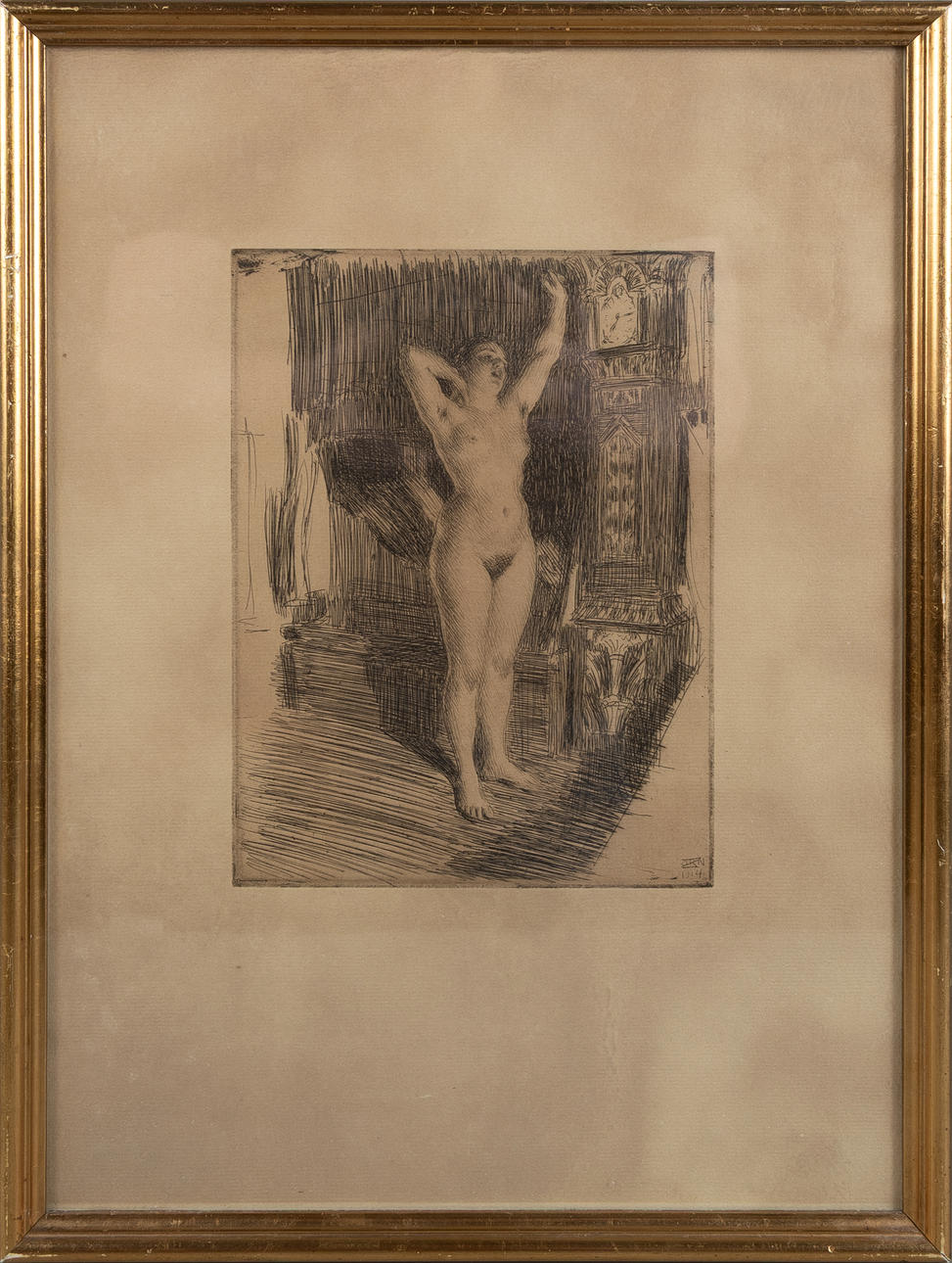 ANDERS ZORN. “Early”, etching, 1914.